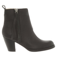 Acne Bottines en Cuir en Noir