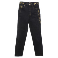 Mcm Jeans with logo embroidery