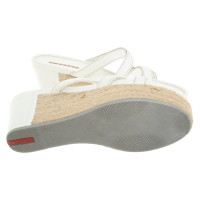 Prada Wedges with raffia