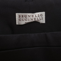 Brunello Cucinelli Pantalon bleu marine T42