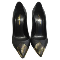 Saint Laurent Pumps/Peeptoes en Cuir en Noir