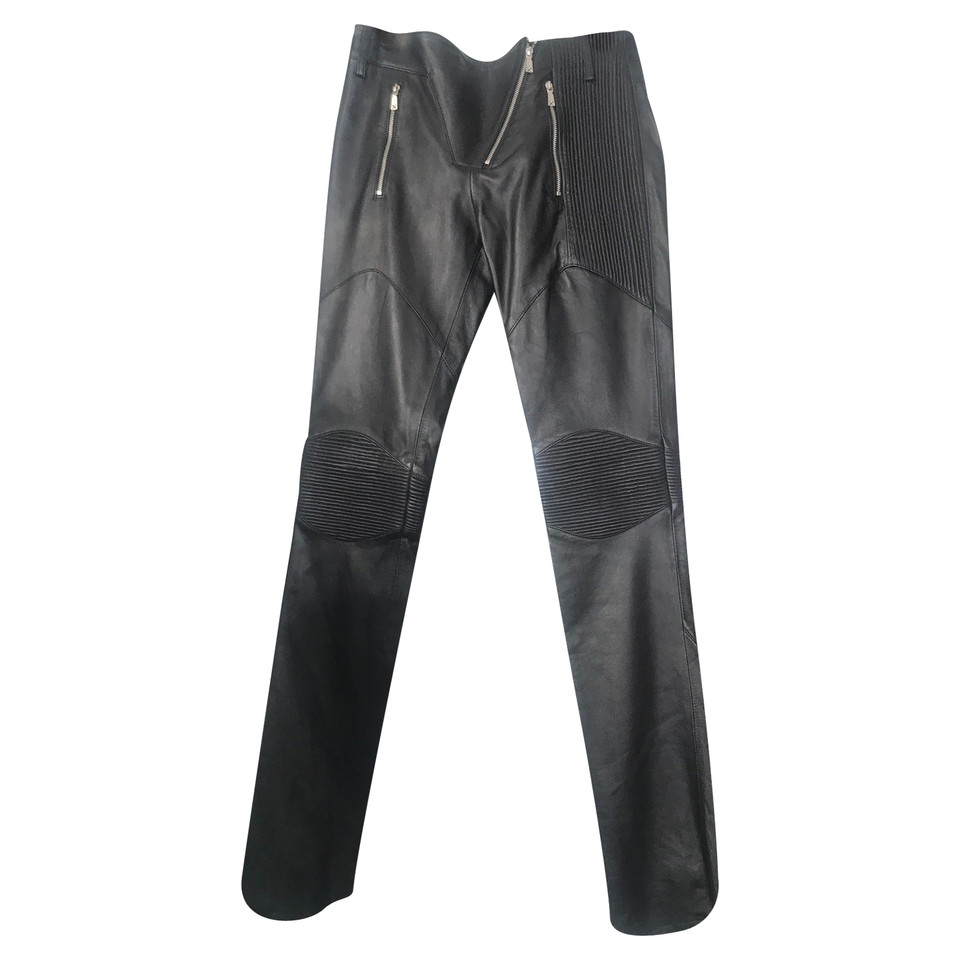 Autres marques Paire de Pantalon en Cuir en Noir