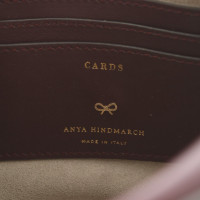 Anya Hindmarch Umhängetasche aus Leder in Bordeaux