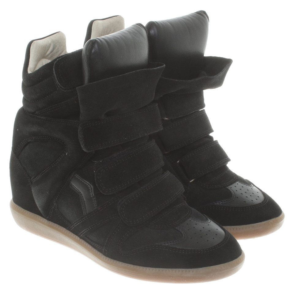 Isabel Marant Sneaker-Wedges in Schwarz