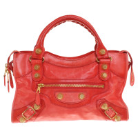 Balenciaga Leather handbag in red