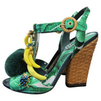 Dolce & Gabbana Sandaletten mit  Nerz