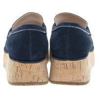 Prada Plateau slippers in dark blue
