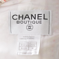 Chanel Colorful blazer with white skirt