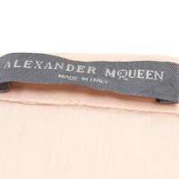 Alexander McQueen camicetta di seta a nudo