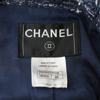 Chanel Blazer in blauw / wit