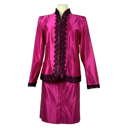 Yves Saint Laurent Completo in Cotone in Fucsia