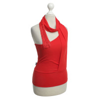 Moschino Rotes Top mit Schal