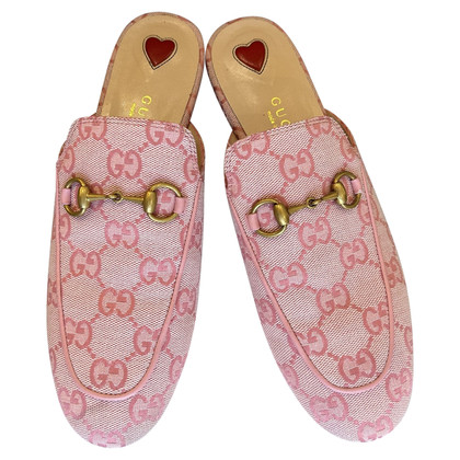 Gucci Chaussons/Ballerines en Denim en Rose/pink