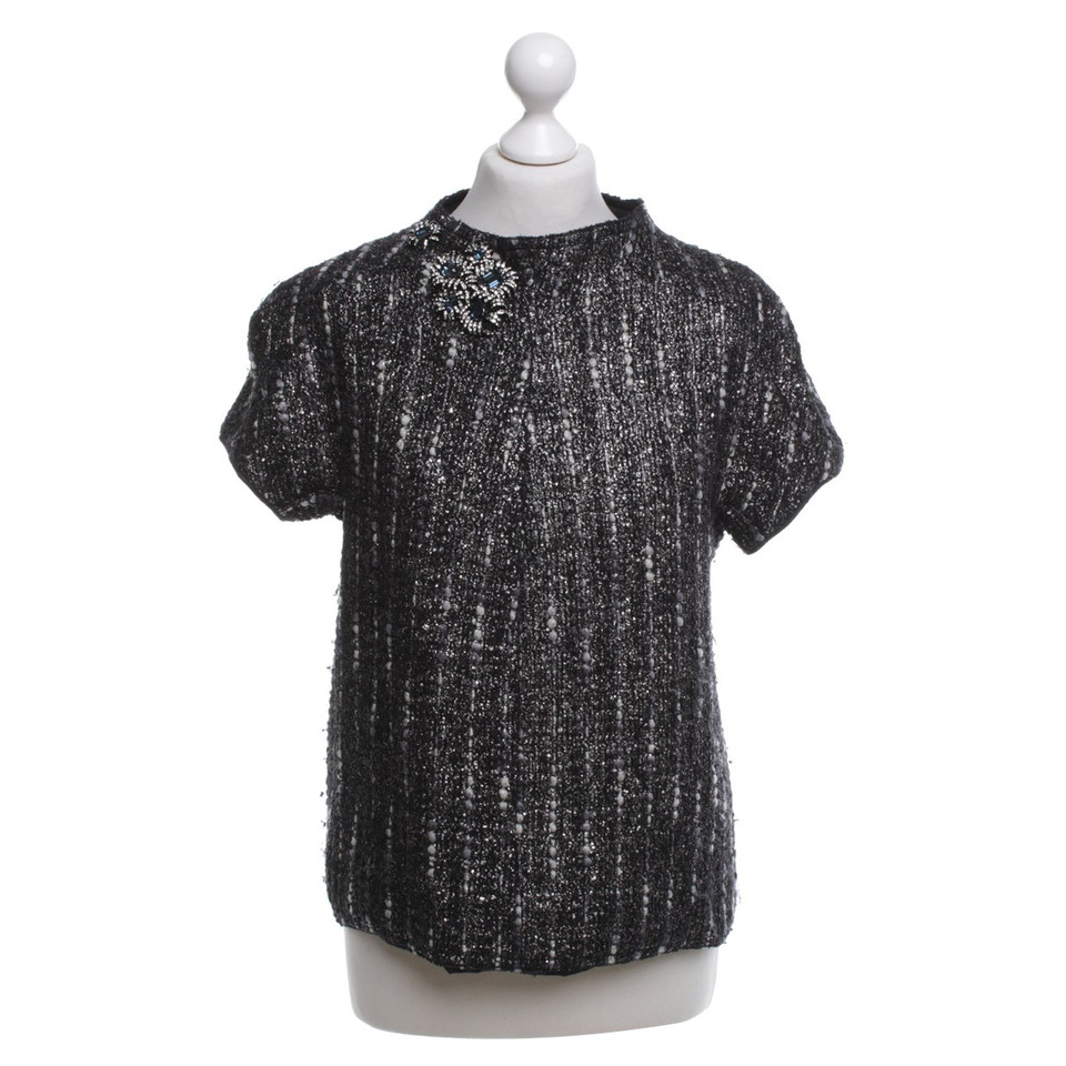 Prada Top in zwart met patroon