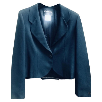 Chanel Giacca/Cappotto in Viscosa in Blu