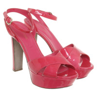 Sergio Rossi Sandals Patent leather in Pink