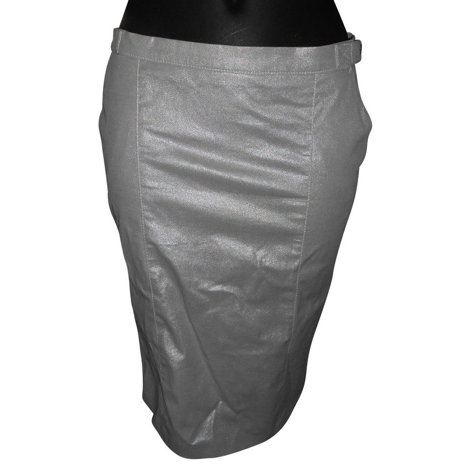 Moschino Skirt Cotton in Silvery