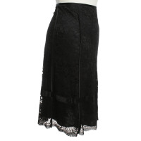 Donna Karan Kanten rok in zwart
