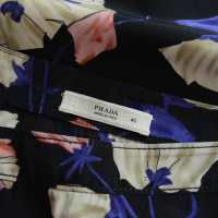 Prada Silk skirt with floral print