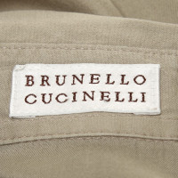 Brunello Cucinelli Bluse in hellem Khaki