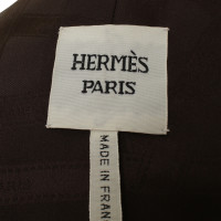 Hermès Blazer en cuir brun