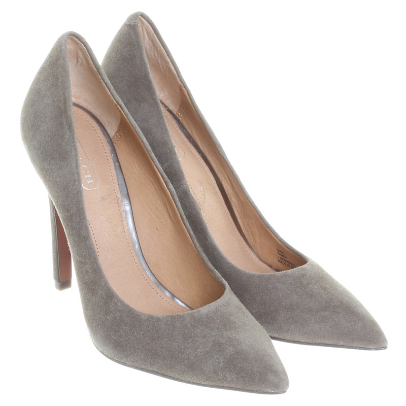 Coach Pumps in Taupe suede