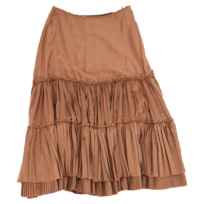 Chloé Skirt Silk in Brown