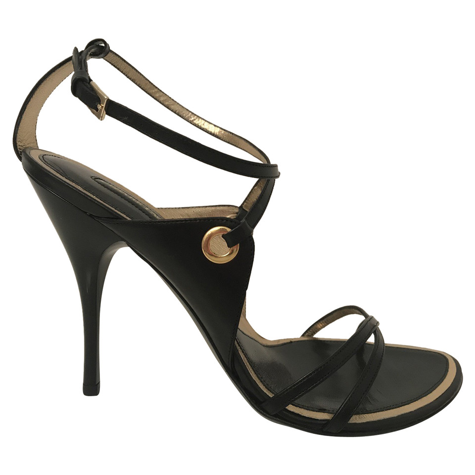 Cesare Paciotti Sandals Leather in Black