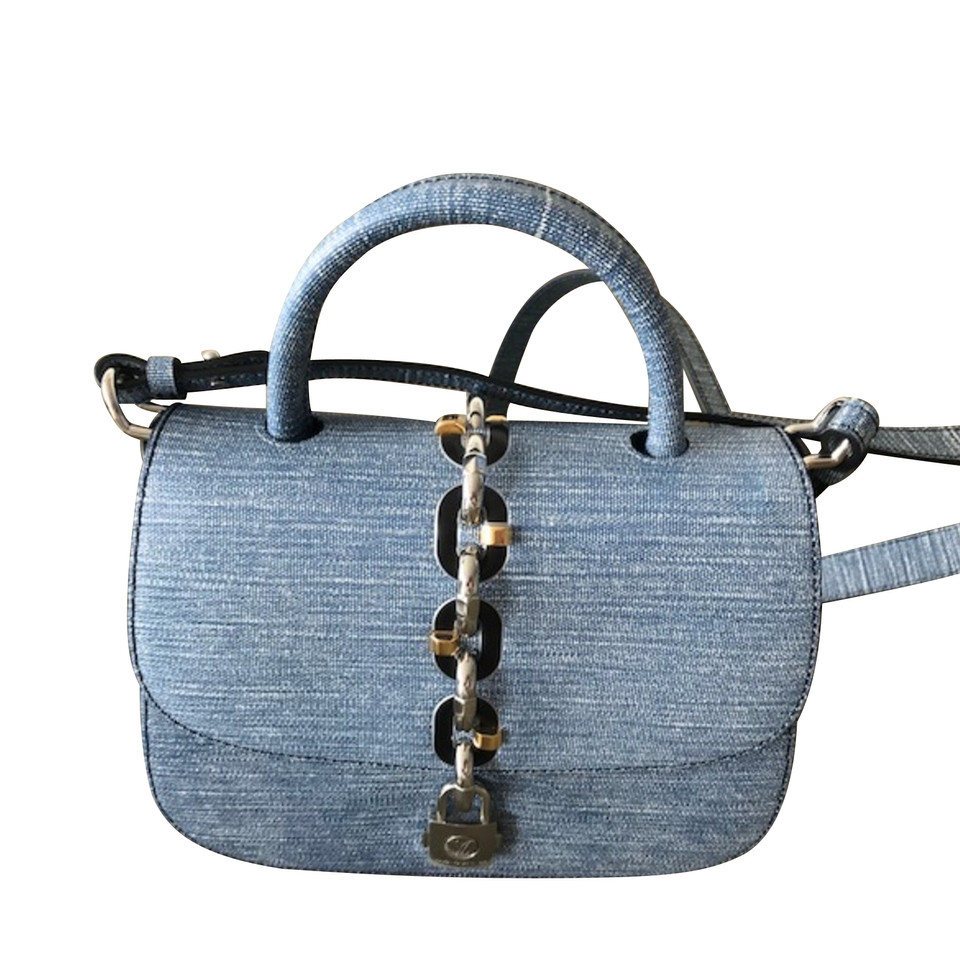 Louis Vuitton Handtasche aus Leder in Blau