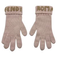 Fendi Gloves Wool in Pink