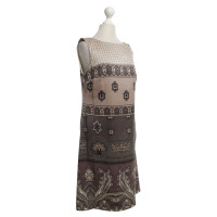 Maliparmi zijden jurk met patroon