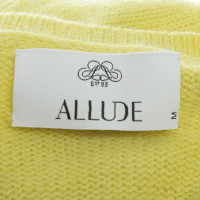 Allude Cashmere sweaters in yellow