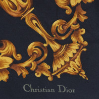 Christian Dior Seidentuch in Schwarz