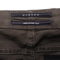 Hudson Jeans Katoen in Olijfgroen