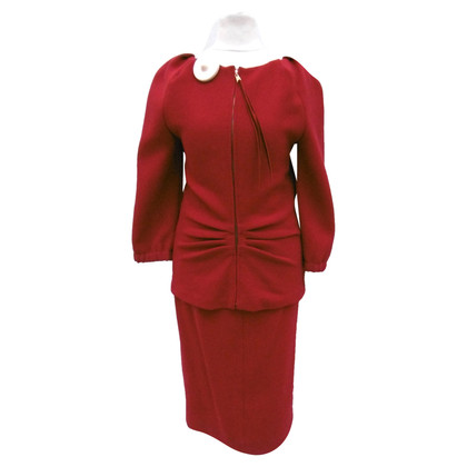 Louis Vuitton Kleid aus Wolle in Rot