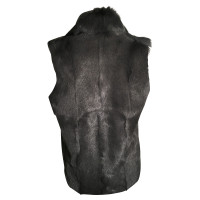 Steffen Schraut Fur vest in grey