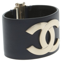Chanel Leather bracelet in dark blue