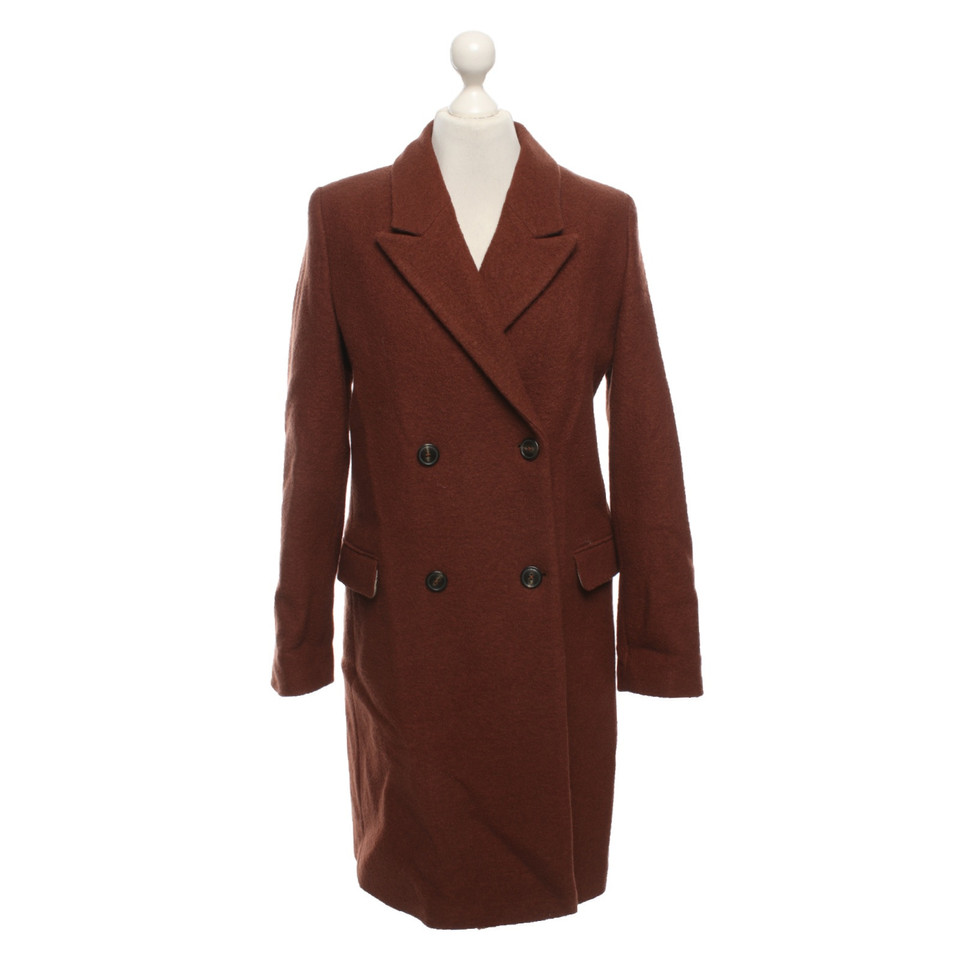 Closed Jacket/Coat Wool in Brown