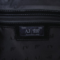 Armani Jeans Handtasche mit Lackbeschichtung
