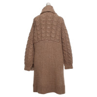 Schumacher Knitted coat in light brown
