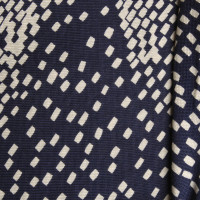 Diane Von Furstenberg Wickelkleid in Dunkelblau mit grafischem Muster