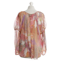 Haute Hippie Silk blouse with paisley pattern