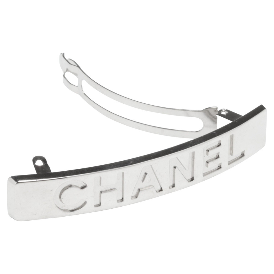 Chanel Zilverkleurige haarclip