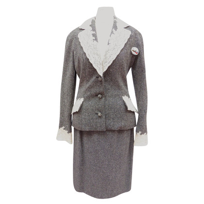 Christian Dior Tweed costume with lace