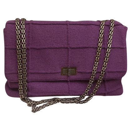 Chanel 2.55 aus Wolle in Violett