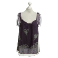 Philosophy Di Alberta Ferretti Silk top in purple