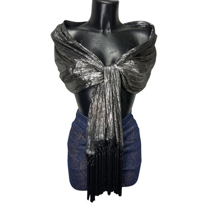 Dolce & Gabbana Schal/Tuch aus Seide in Silbern