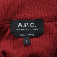 A.P.C. Top Jersey in Red