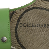 Dolce & Gabbana Handtasche in Beige/Grün