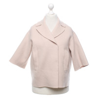 Max Mara Jacke/Mantel aus Wolle in Nude